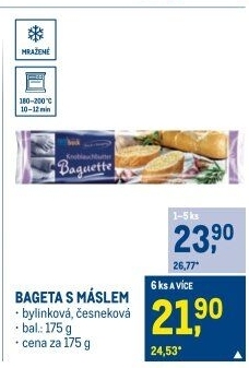 Bageta mražená Coolback