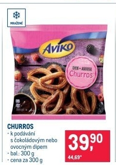 Churros mražené Aviko