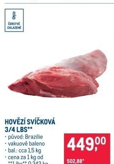 Hovězí svíčková