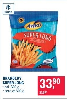 Hranolky mražené Super Long Aviko