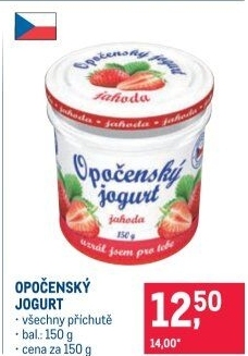 Jogurt ochucený Opočenský Bohemilk