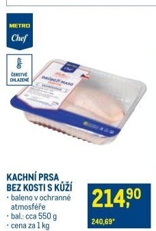 Kachní prsa bez kosti Metro Chef