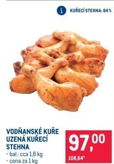 Kuřecí stehna uzená Vodňanské kuře