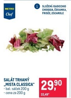 Salát trhaný Mista classica Metro Chef