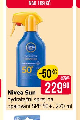 Nivea Sun hydratační sprej na opalování SPF 50+, 270 ml