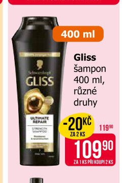 Gliss šampon 400 ml, různé druhy
