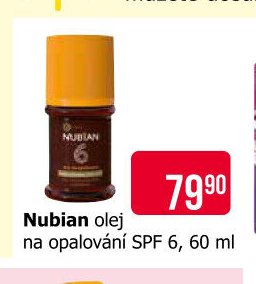 Nubian olej na opalování SPF 6, 60 ml