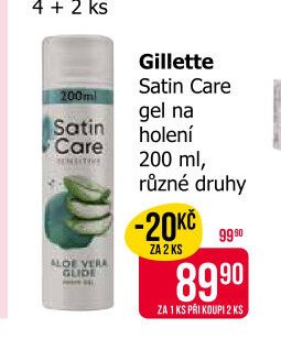 Gillette Satin Care gel na holení 200 ml, různé druhy