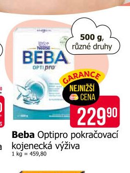 Beba Optipro pokračovací kojenecká výživa