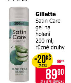 Gel na holení dámský Satin Care Gillette