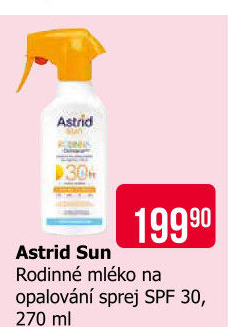 Mléko rodinné na opalování ve spreji OF 30 Astrid Sun