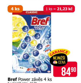 WC blok tuhý Power Aktiv Bref