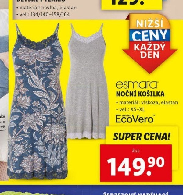 Esmara noční košilka