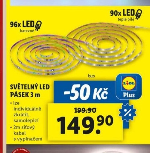 LIVARNO home SVĚTELNÝ LED PÁSEK 3 m
