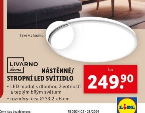 LIVARNO home NÁSTĚNNÉ / STROPNÍ LED SVÍTIDLO