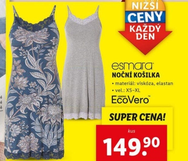 Dámská noční košile Esmara - Lidl akcniletaky.com