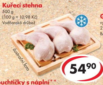 Stehna kuřecí mražená Vodňanské kuře