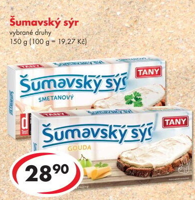 Sýr tavený Šumavský Tany