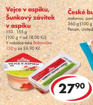 Vejce v aspiku Váhala