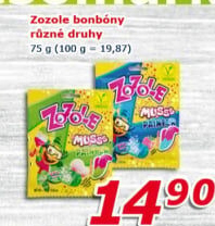 Bonbony šumivé Zozole Mieszko