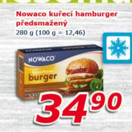Hamburger kuřecí mražený Nowaco