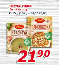 Instantní polévky Vitana