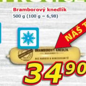 Knedlík bramborový mražený