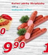 Párky kuřecí striptýzky Vodňanské kuře