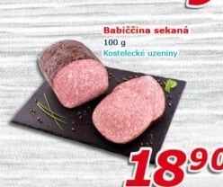 Sekaná babiččina Kostelecké uzeniny