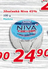 Sýr Niva Jihočeská 45% Madeta
