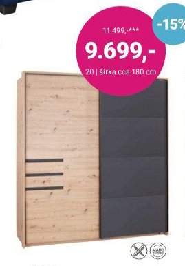 Skříň šířka 180 cm