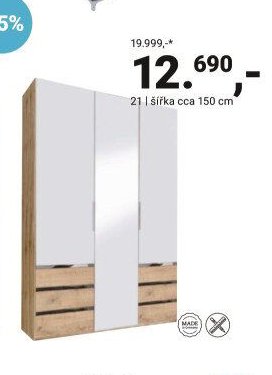 Skříň šířka 150 cm