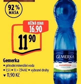Minerální voda Gemerka