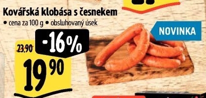 Klobása kovářská s česnekem