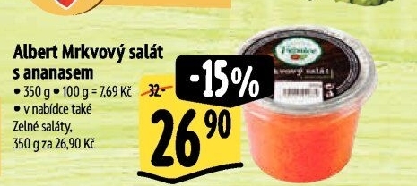 Mrkvový salát s ananasem Albert