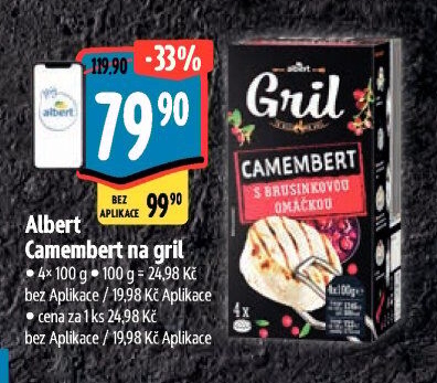 Sýr Camembert na gril Albert Gril