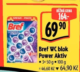 WC blok tuhý Power Aktiv Bref