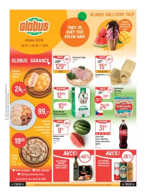 akční leták Globus 10.7.2024-16.7.2024