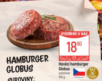 Hovězí hamburger Globus