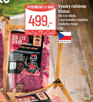 Hovězí Rib eye steak Globus