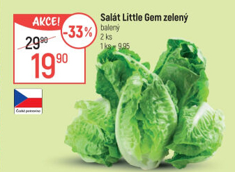 Salát little gem Tesco