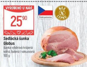 Šunka sedlácká výběrová Globus