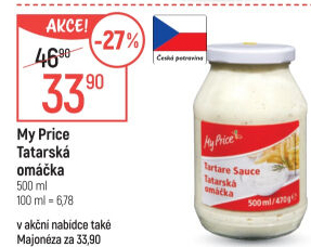 Tatarská omáčka My Price