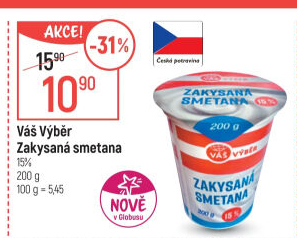 Zakysaná smetana 15% Váš Výběr