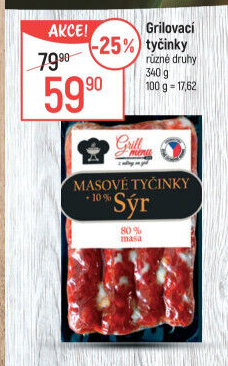 Grilovací tyčinky Maso Příbram