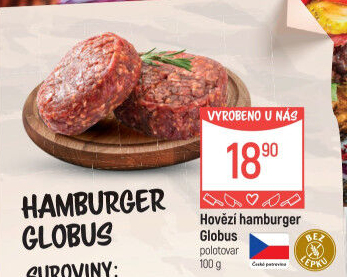 Hovězí hamburger Globus