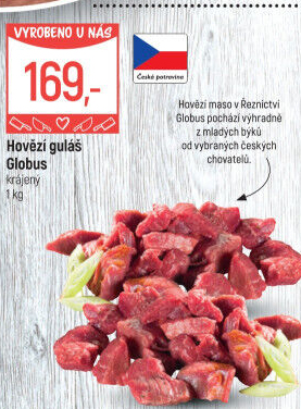 Hovězí maso na guláš Globus