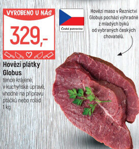 Hovězí plátky Globus