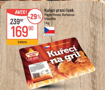 Kuřecí prsní řízky marinované Peppe Rosso Vodňanské kuře