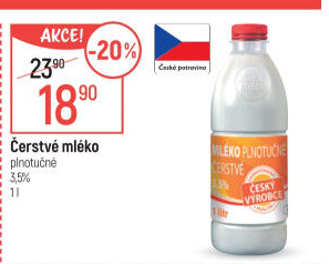 Mléko čerstvé Bohemilk - 3,5% plnotučné